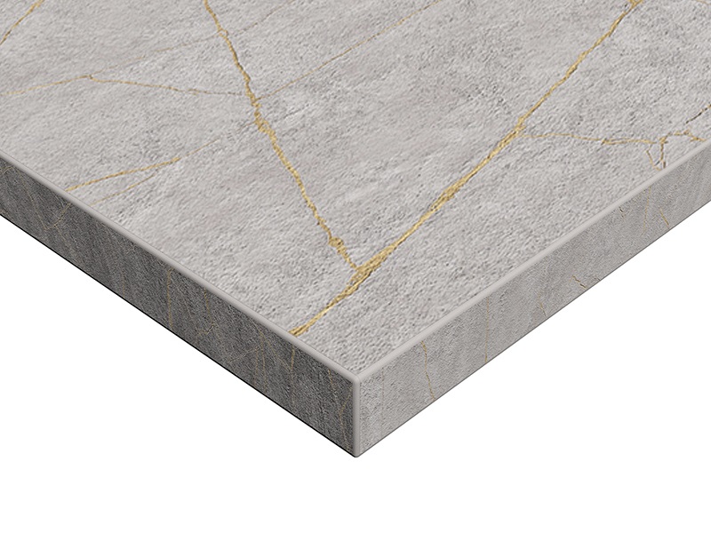 ЛДСП SYNCRON 18 мм 2750*1240 мм, керамика золото 01 (Porcelain Gold 01 JA), двустороннее тиснение Alvic