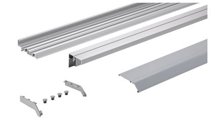 Комплект профилей topline xl тип 2, l4000, с перфорацией, алюминий 9135004 Hettich