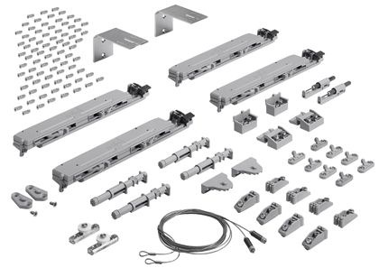 Комплект демпферов silent syst em topline xl с синхронизацией для 4-х дверей 9185664 Hettich