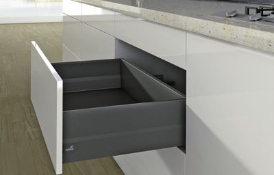 Комплект короба arcitech с top side, с соед.зад.стенки, nl550, h 218/94, цвет антрацит 9150660 Hettich