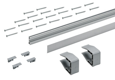 9160211 Комплект профилей Hettich, SLIDELINE M, L3000,H18, серебристый