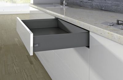 Комплект ящика arcitech с соед .зад.стенки, nl300, h126, цвет ан трацит 9150530 Hettich