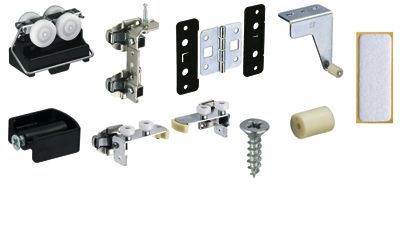 Комплект фурнитуры wing 77 для 1 двустворчатой двери 70986 Hettich