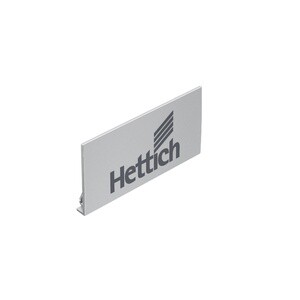 9257703 Заглушка на боковину AvanTech YOU, с логотипом Hettich, Серебристая