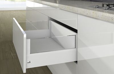 Комплект короба arcitech с des ignside, с соед.зад.стенки, nl300,h250/126, цвет белый 9149407 Hettich
