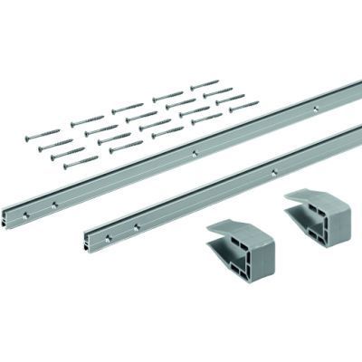 Двойной комплект профилей slid eline m, l2500, h22, цвет серебристый 9209219 Hettich