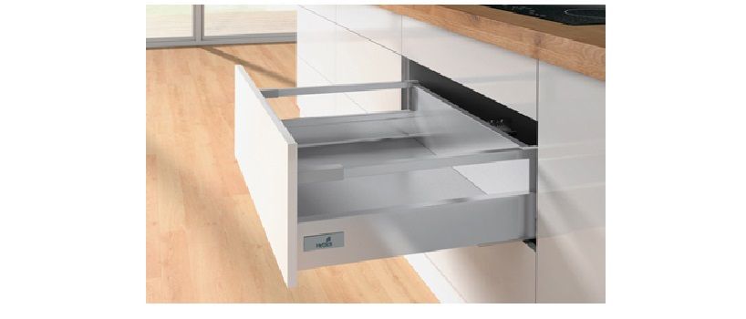 Комплект ящика innotech atira полного выдв. для push to open silent, 10кг, h70, nl300, серый 9259360 Hettich