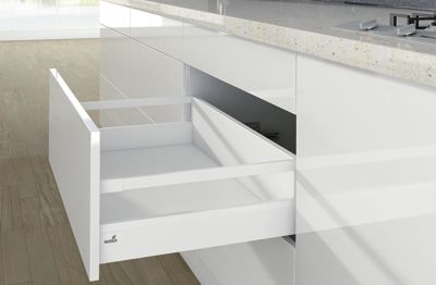 Комплект короба arcitech с рел ингом, с соед.зад.стенки, nl300, h186/94, цвет белый 9149316 Hettich