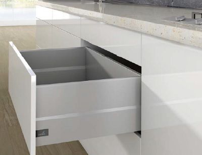 Комплект короба arcitech с top side, с соед.зад.стенки, nl550, h 250/126, цвет белый 9149418 Hettich