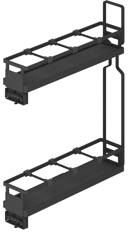 Бутылочница 150 мм LX TALISMAN, L, графит, Soft-Close, 6 делителей (1 шт/кор)