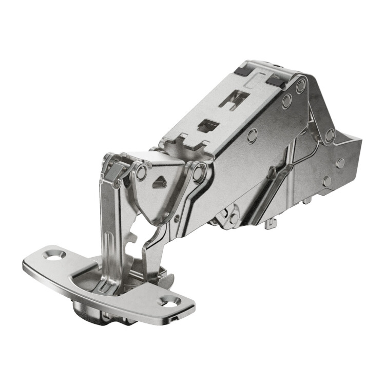 9099670 Петля Sensys 8687, угол 165°, чашка TH52, D35,навеска на среднюю стенку (B 3), никелированная