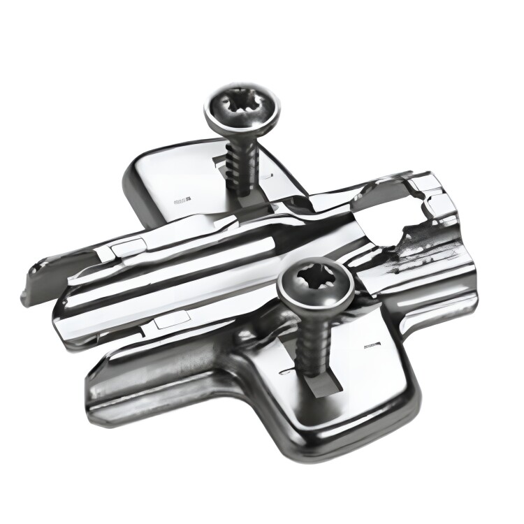 907158701 Монтажная планка крестообразная System 8099 Hettich Direct для Sensys/Intermat, LR37, D3, со штифтами и специальными винтами