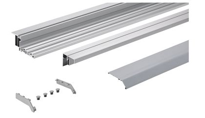 Комплект профилей topline xl т ип 3, l4000, перфорированный, алюминий 9191157 Hettich