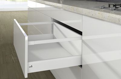 Комплект короба arcitech с рел ингом, с соед.зад.стенки, nl450, h250/94, цвет белый 9149393 Hettich