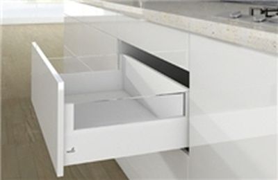 Комплект короба arcitech с des ignside, с соед.зад.стенки, nl400, h218/126, цвет белый 9149378 Hettich