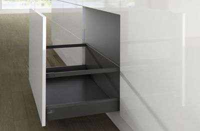 Комплект короба arcitech с рел ингом, с соед.зад.стенки, nl450, h282/94, цвет антрацит 9150674 Hettich