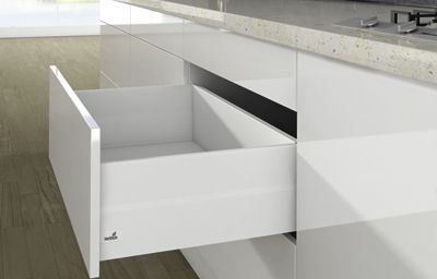 Комплект короба arcitech с top side, с соед.зад.стенки, nl550, h 218/126, цвет белый 9149387 Hettich