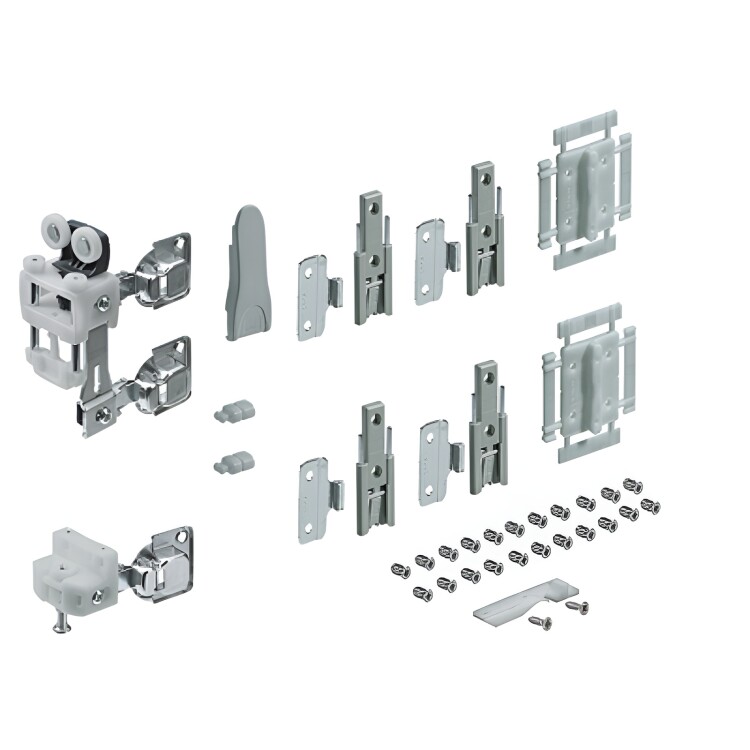 9284310 Комплект фурнитуры WingLine L 12 кг, самозакрывание, левый с петлями