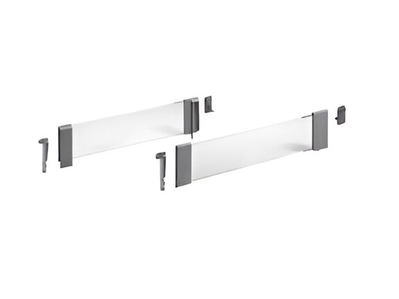 9102628 Комплект со стеклом и адаптером HETTICH DesignSide, H 176мм, NL 470мм, серый, (V1)