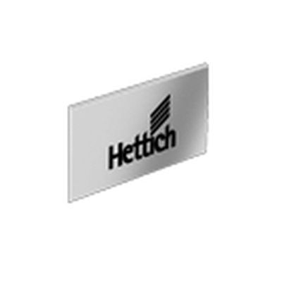 Заглушка на боковину arcitech, с логотипом hettich, под нерж. сталь 9123007 Hettich