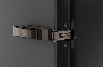 Петля sensys 8638i, угол 95°, чашка ta32, накладная, b12,5, черный обсидиан 9091744 Hettich