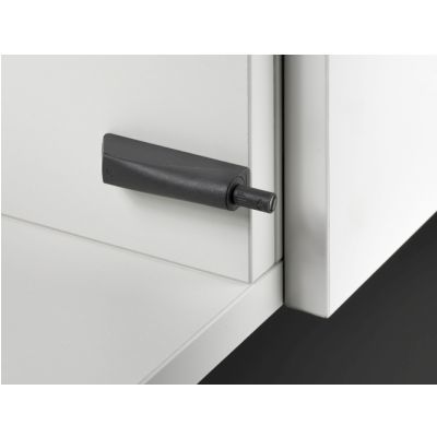 Механизм push to open magnet для петель,прикруч. короткий ход, антрацит 9089629 Hettich