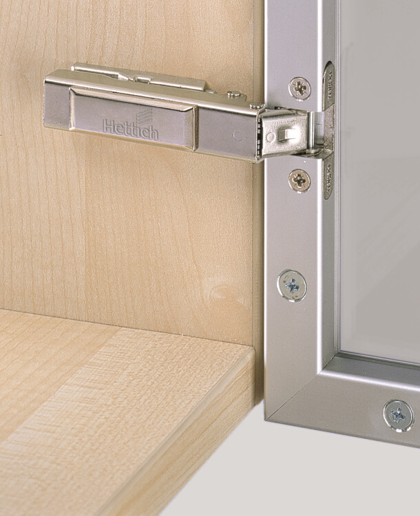 Петля Hettich, 1064108 Intermat 9936 Alu-T22/26-16, для вкладных дверей, угол открывания 95 градусов