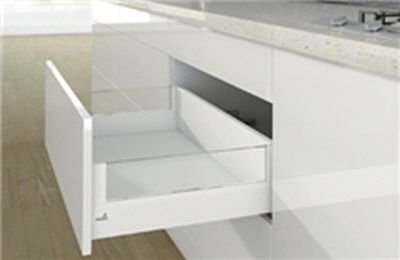 Комплект короба arcitech с des ignside, с соед.зад.стенки, nl450, h186/94, цвет белый 9149327 Hettich
