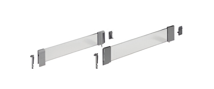 9100886 Hettich DesineSide со стеклом 144*350 серый