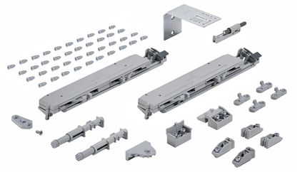 Комплект демпферов silent syst em topline xl для 2-х дверного шкафа 9169548 Hettich
