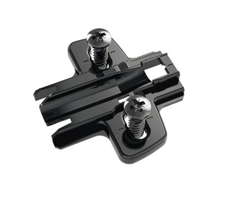 Монтажная планка system 8099 для sensys, l37, d3, евровинты, черный обсидиан 9091801 Hettich