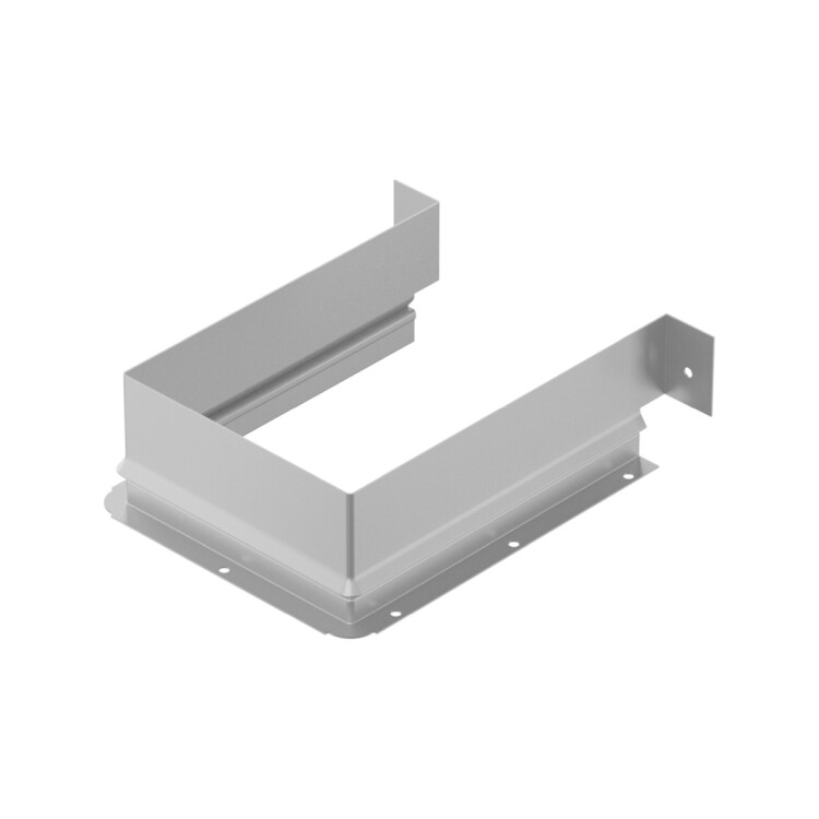 П-образная стенка для ящика под мойку, сталь, цвет серебристый