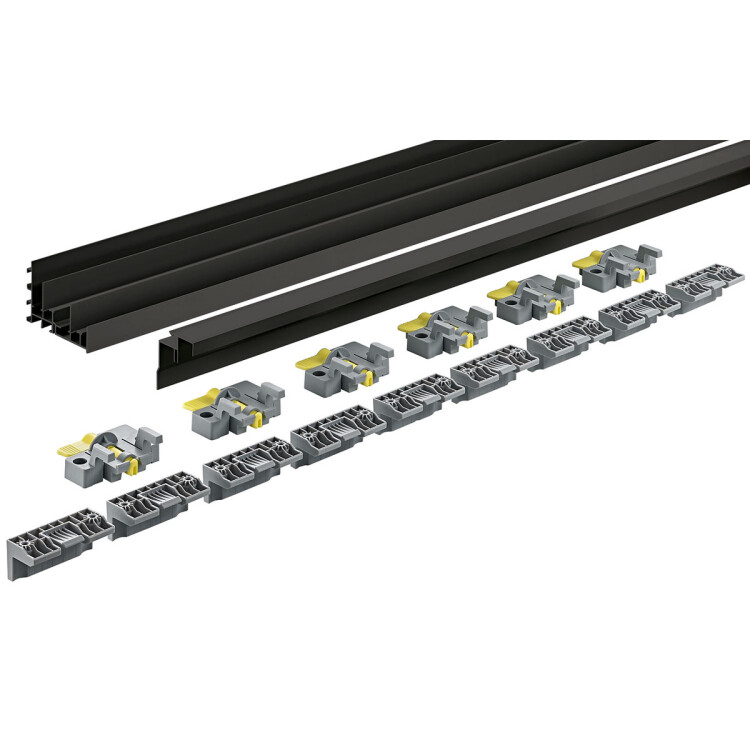 Комплект профилей TopLine XL strong/STB19.0, L4000 мм, алюминий анодированный, цвет черный