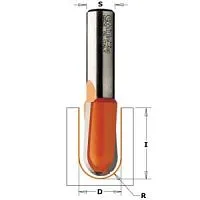 Фреза CMT пазовая радиусная R=6,35 S=6 D=12,7x9,5