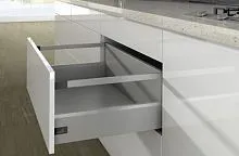 Комплект короба arcitech с рел ингом, с соед.зад.стенки, nl350, h250/126, цвет серебристый 9150959 Hettich
