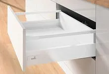 Комплект короба innotech atira частич. выдв. с silent system, h144,nl420,релинги, цвет белый 9230065 Hettich
