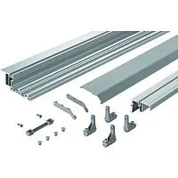 Комплект профилей topline xl т ип 3, l4000, быстрый монтаж, алюминий 9199063 Hettich