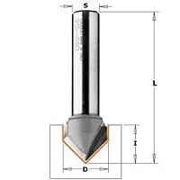 Фреза CMT PRO пазовая c углом 90гр. S8 D9,5 I12,7 L45