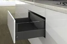 Комплект короба arcitech с des ignside, с соед.зад.стенки, nl550, h250/126, цвет антрацит 9150869 Hettich