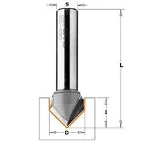 Фреза CMT PRO пазовая c углом 90гр. S8 D12,7 I12,7 L45