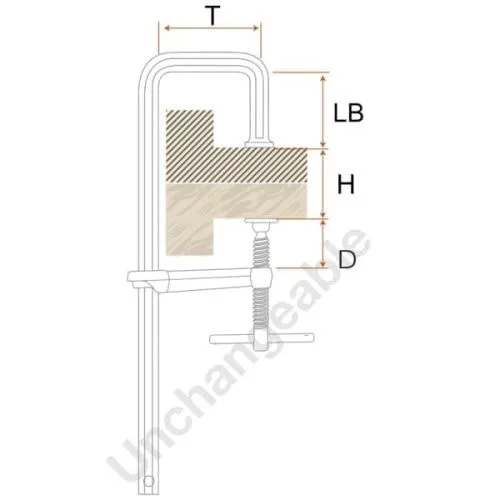 Струбцины U-образные кованные с Т-рукояткой EHOMA H50U11S фото 2