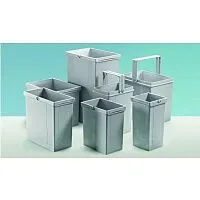 Контейнер для сбора мусора arcitech/innotech pull, v15л, пластик, цвет серый 9132379 Hettich
