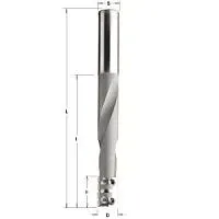 Фреза CMT спиральная спец. для замков, смен.ножи HM Z2R S=16 D=16x23/95 RH