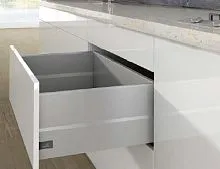 Комплект короба arcitech с top side, с соед.зад.стенки, nl550, h 250/126, цвет белый 9149418 Hettich