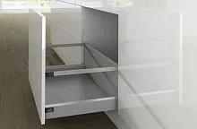 Комплект короба arcitech с рел ингом, с соед.зад.стенки, nl500, h282/94, цвет серебристый 9150753 Hettich