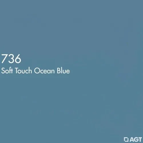 МДФ ламинированная цветная для фасадов Голубой шелк soft touch 736  2800*1220*8 (матовый) AGT 2гр фото 2