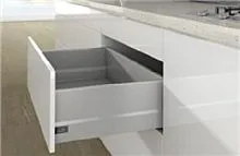 Комплект короба arcitech с top side, с соед.зад.стенки, nl450, h 218/94, цвет серебристый 9150736 Hettich