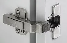 Петля intermat 9966, угол корпуса w90, угол 95°, чашка th42 d35, накладная, b22 9043556 Hettich
