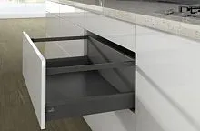 Комплект короба arcitech с рел ингом, с соед.зад.стенки, nl650, h250/94, цвет антрацит 9150669 Hettich