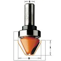 Фреза CMT профильная с углом 60гр. (надписи) (верх. подш.) S=12 D=28x19x63,5
